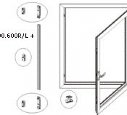 Фурнитура Savio для запирания поворотных створок
